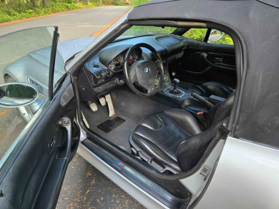 1998 BMW M Roadster in Arctic Silver Metallic over Black Nappa