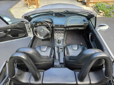 1998 BMW M Roadster in Arctic Silver Metallic over Black Nappa