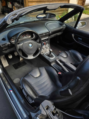 1998 BMW M Roadster in Arctic Silver Metallic over Black Nappa