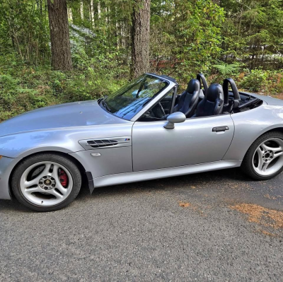 1998 BMW M Roadster in Arctic Silver Metallic over Black Nappa