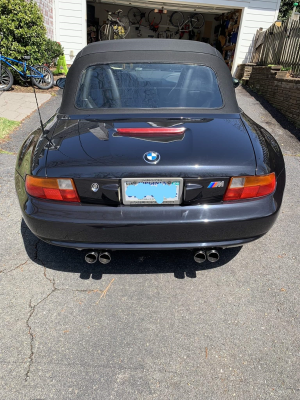 1998 BMW M Roadster in Cosmos Black Metallic over Black Nappa