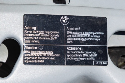 1998 BMW M Roadster in Arctic Silver Metallic over Black Nappa