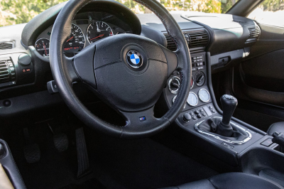 1998 BMW M Roadster in Arctic Silver Metallic over Black Nappa