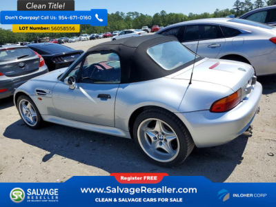 1998 BMW M Roadster in Arctic Silver Metallic over Imola Red & Black Nappa