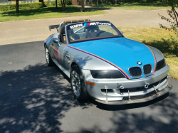 1998 BMW M Roadster in Arctic Silver Metallic over Imola Red & Black Nappa