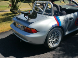 1998 BMW M Roadster in Arctic Silver Metallic over Imola Red & Black Nappa