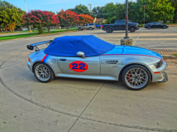 1998 BMW M Roadster in Arctic Silver Metallic over Imola Red & Black Nappa