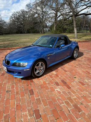 1998 BMW M Roadster in Estoril Blue Metallic over Estoril Blue & Black Nappa