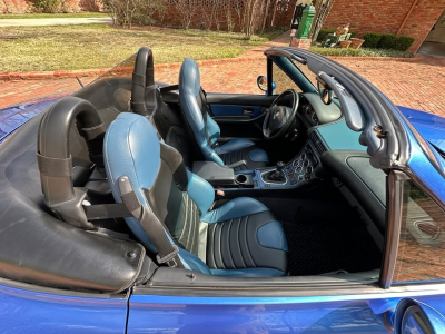 1998 BMW M Roadster in Estoril Blue Metallic over Estoril Blue & Black Nappa