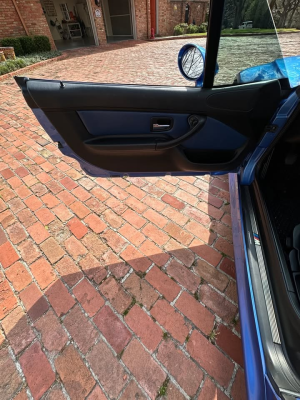 1998 BMW M Roadster in Estoril Blue Metallic over Estoril Blue & Black Nappa