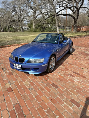 1998 BMW M Roadster in Estoril Blue Metallic over Estoril Blue & Black Nappa