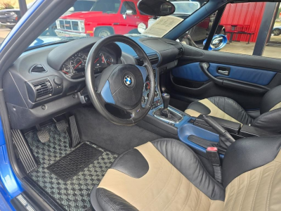 1998 BMW M Roadster in Estoril Blue Metallic over Estoril Blue & Black Nappa