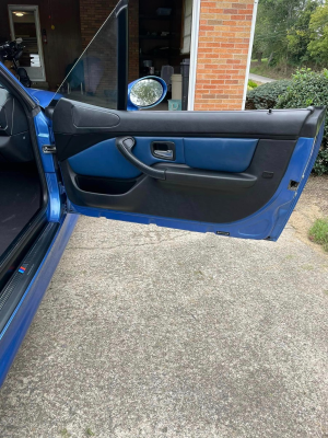 1998 BMW M Roadster in Estoril Blue Metallic over Estoril Blue & Black Nappa