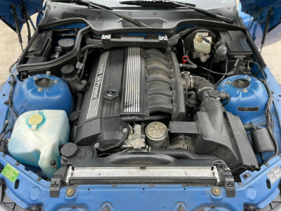 1998 BMW M Roadster in Estoril Blue Metallic over Estoril Blue & Black Nappa