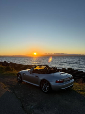 1998 BMW M Roadster in Arctic Silver Metallic over Black Nappa