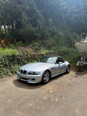 1998 BMW M Roadster in Arctic Silver Metallic over Black Nappa