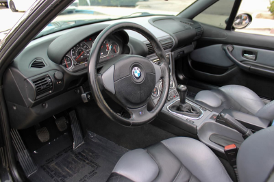 1998 BMW M Roadster in Cosmos Black Metallic over Dark Gray & Black Nappa
