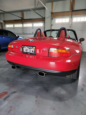 1998 BMW M Roadster in Imola Red 2 over Black Nappa