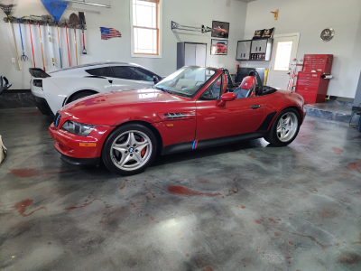 1998 BMW M Roadster in Imola Red 2 over Black Nappa