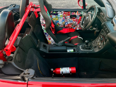 1998 BMW M Roadster in Imola Red 2 over Black Nappa