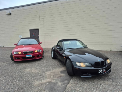 1998 BMW M Roadster in Cosmos Black Metallic over Dark Gray & Black Nappa