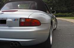 1998 BMW M Roadster in Arctic Silver Metallic over Imola Red & Black Nappa