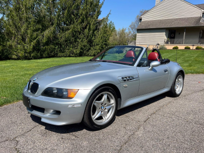 1998 BMW M Roadster in Arctic Silver Metallic over Imola Red & Black Nappa