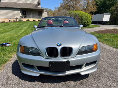 1998 BMW M Roadster in Arctic Silver Metallic over Imola Red & Black Nappa