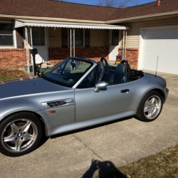 1998 BMW M Roadster in Arctic Silver Metallic over Dark Gray & Black Nappa