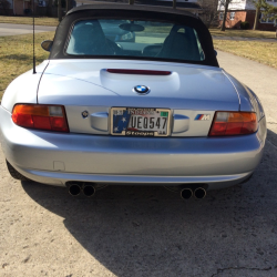 1998 BMW M Roadster in Arctic Silver Metallic over Dark Gray & Black Nappa