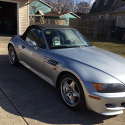 1998 BMW M Roadster in Arctic Silver Metallic over Dark Gray & Black Nappa
