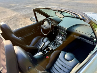 1998 BMW M Roadster in Arctic Silver Metallic over Black Nappa