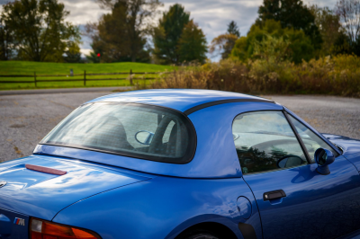 1998 BMW M Roadster in Estoril Blue Metallic over Black Nappa