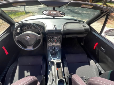 1998 BMW M Roadster in Arctic Silver Metallic over Black Nappa