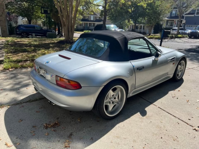 1998 BMW M Roadster in Arctic Silver Metallic over Black Nappa
