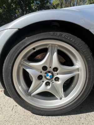 1998 BMW M Roadster in Arctic Silver Metallic over Black Nappa