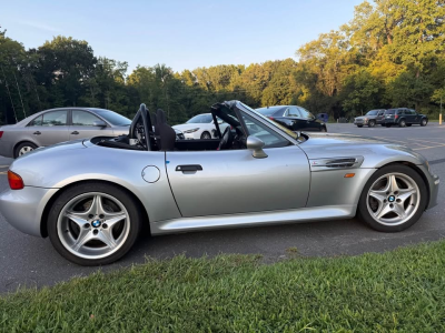 1998 BMW M Roadster in Arctic Silver Metallic over Black Nappa