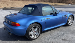 1998 BMW M Roadster in Estoril Blue Metallic over Estoril Blue & Black Nappa