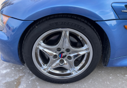 1998 BMW M Roadster in Estoril Blue Metallic over Estoril Blue & Black Nappa