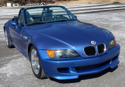 1998 BMW M Roadster in Estoril Blue Metallic over Estoril Blue & Black Nappa