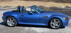 1998 BMW M Roadster in Estoril Blue Metallic over Estoril Blue & Black Nappa