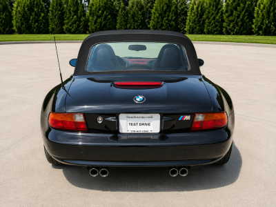 1998 BMW M Roadster in Cosmos Black Metallic over Imola Red & Black Nappa