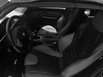 1998 BMW M Roadster in Cosmos Black Metallic over Imola Red & Black Nappa