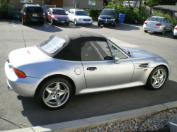 1998 BMW M Roadster in Arctic Silver Metallic over Imola Red & Black Nappa