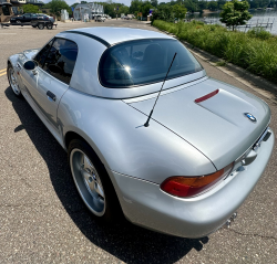 1998 BMW M Roadster in Arctic Silver Metallic over Imola Red & Black Nappa