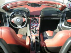 1998 BMW M Roadster in Arctic Silver Metallic over Imola Red & Black Nappa