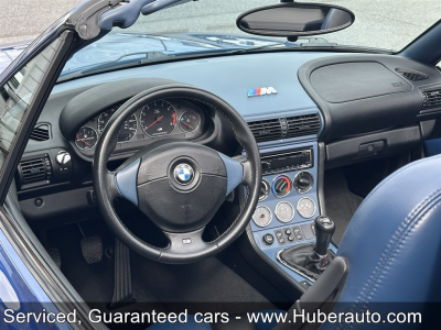 1998 BMW M Roadster in Estoril Blue Metallic over Estoril Blue & Black Nappa