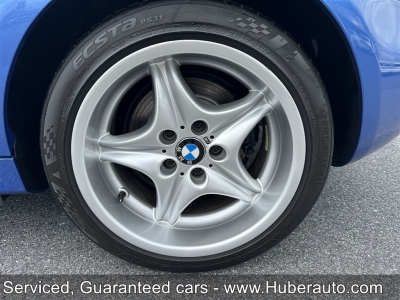 1998 BMW M Roadster in Estoril Blue Metallic over Estoril Blue & Black Nappa