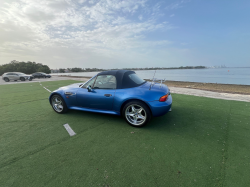 1998 BMW M Roadster in Estoril Blue Metallic over Estoril Blue & Black Nappa