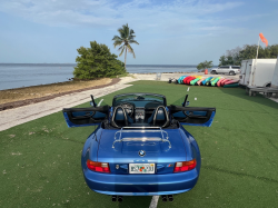 1998 BMW M Roadster in Estoril Blue Metallic over Estoril Blue & Black Nappa